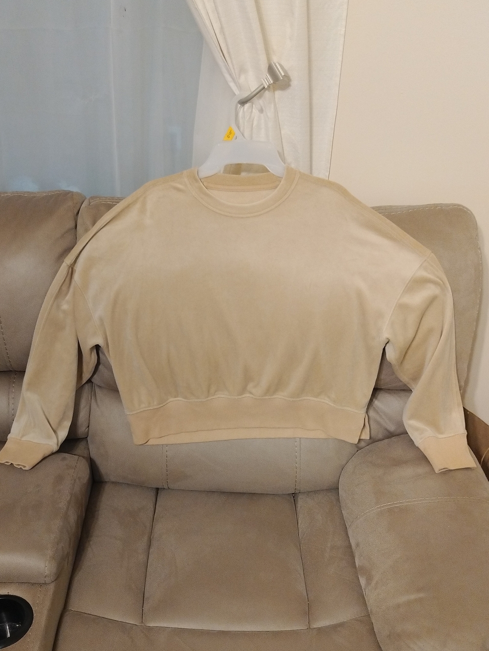 Abercrombie & Fitch Beige Crewneck Sweatshirt